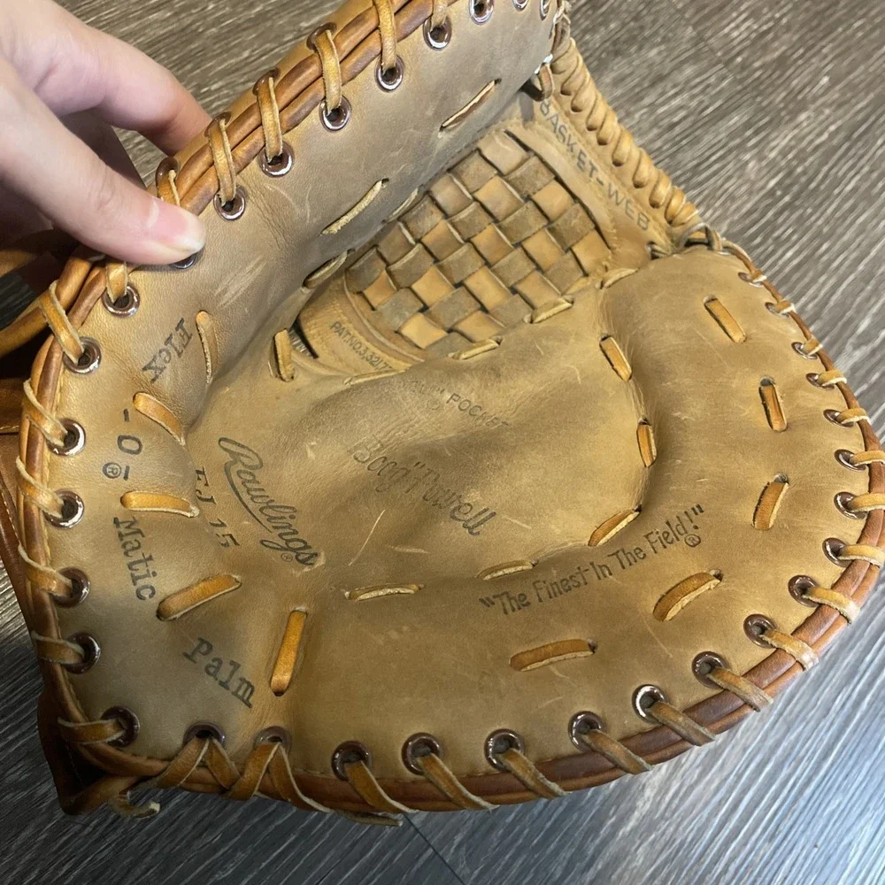 VTG Rawlings Basket‎ Web Glove Baseball FJ 15  Japan
